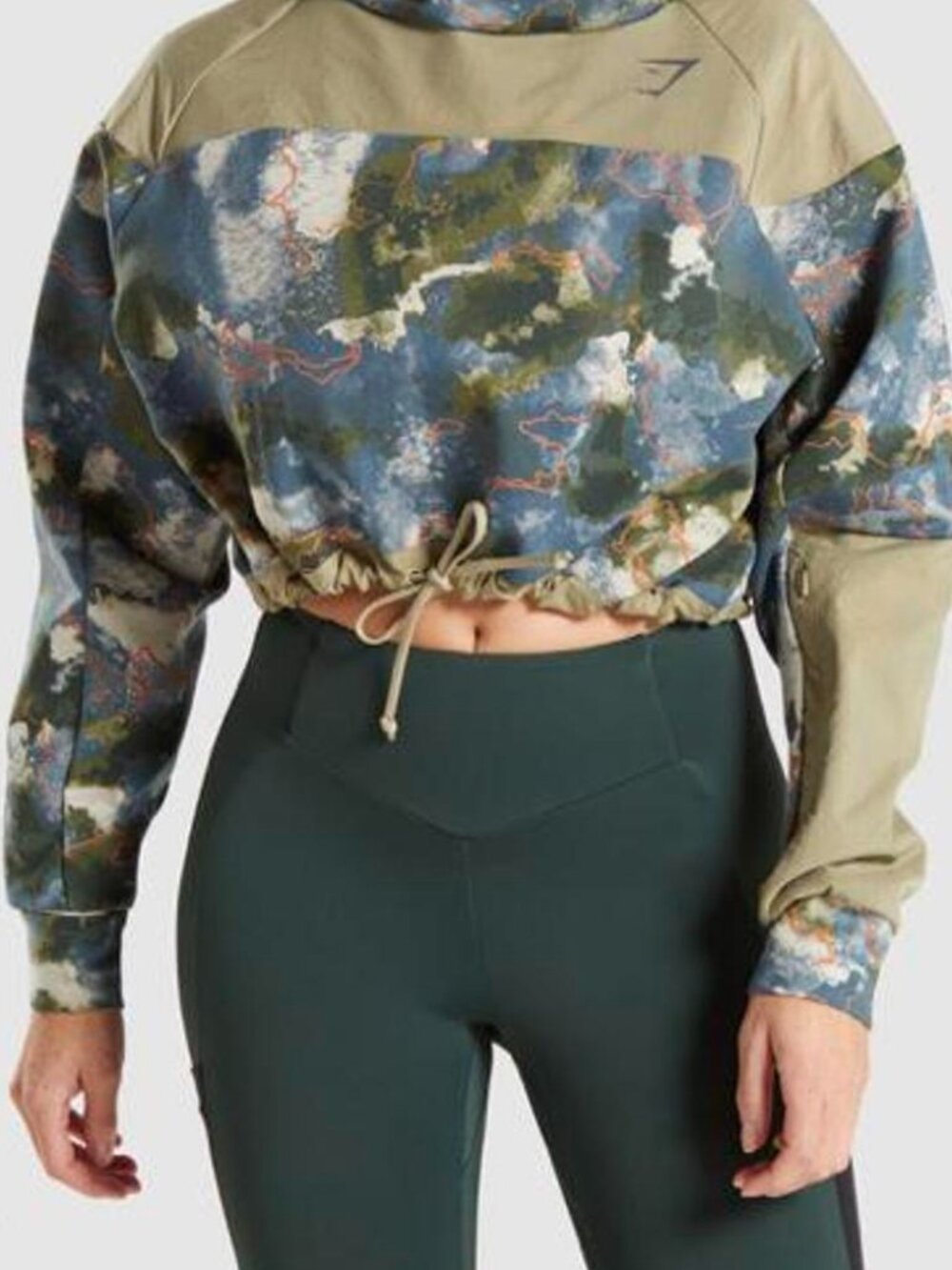 Gymshark Venture Hoodie - Green Print